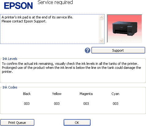 Service Required Epson L5190