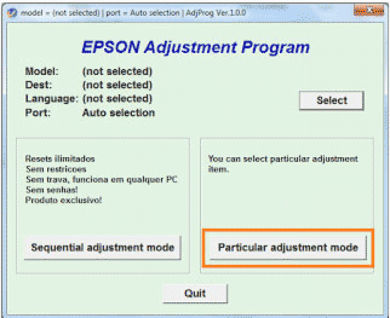 Adjustment program epson l120. Сброс памперса Epson l800 adjustment program. This is adjustment Mode.