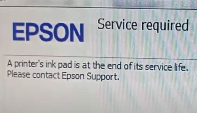 Epson L8050 Service Required
