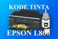 Kode Tinta Epson L800