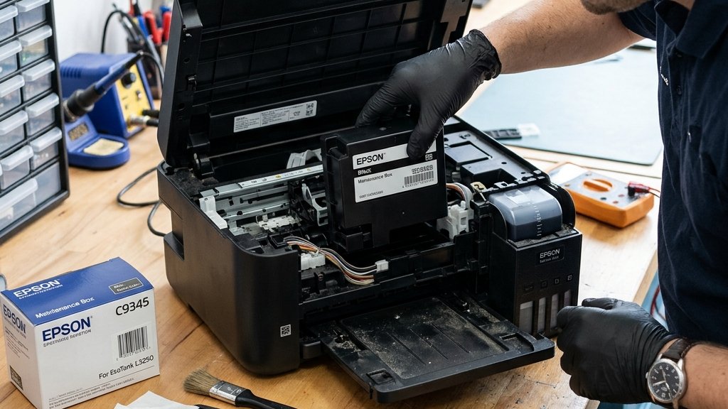 bagusinprinter_cara-mengganti-maintenance-box-epson-l32_16x9 Cara Mengganti Maintenance Box Epson L3250 dan Reset Chip Mandiri