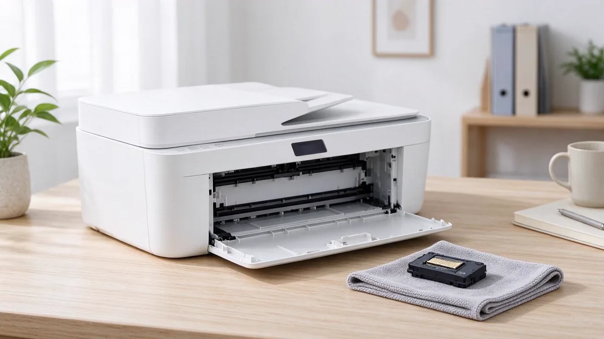 Ilustrasi printer HP Smart Tank dengan printhead yang bisa diganti sendiri